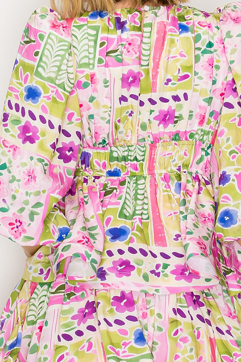 Lila Tiered Midi Dress