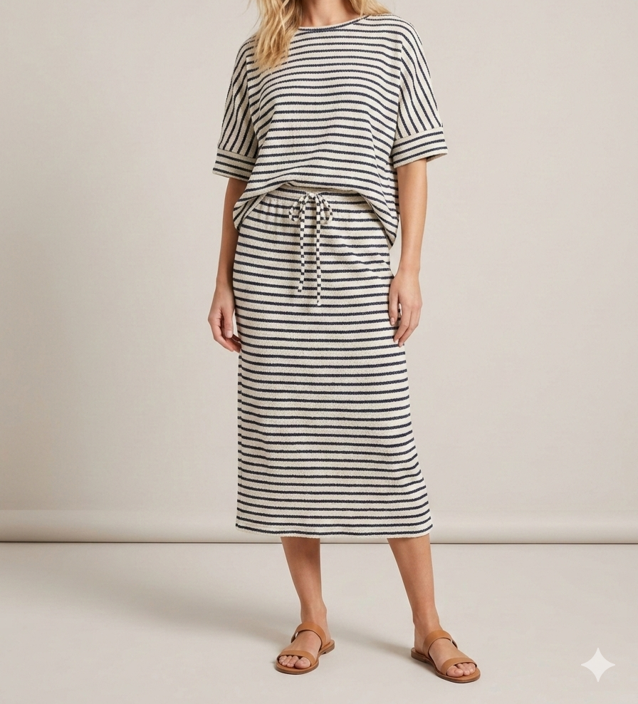 Harper Striped Lounge Set