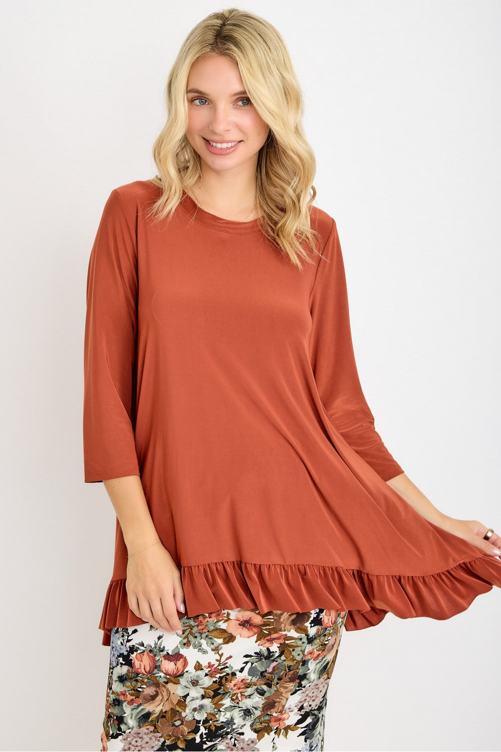 Classic Ruffle Hem Tunic