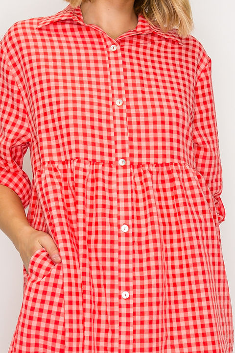 Cherry Picnic Midi Dress