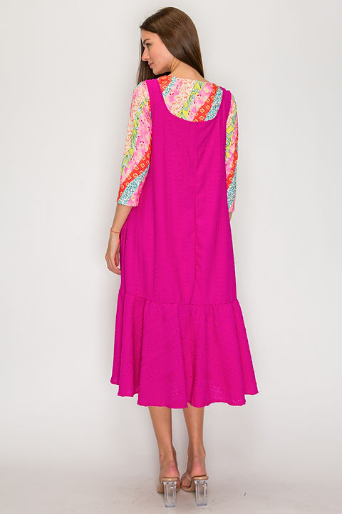 Fuchsia Grace Jumper Dress