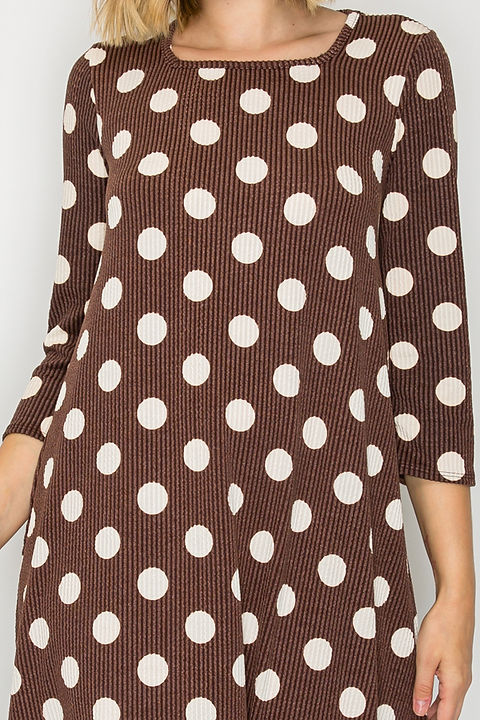 Mod Polka Midi Dress