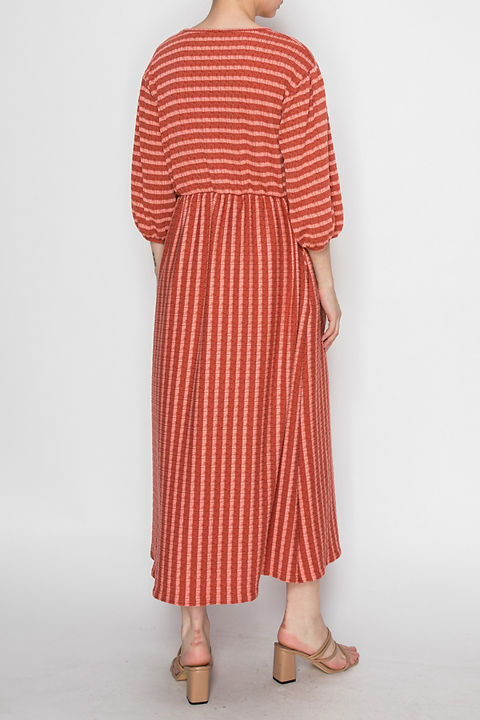 Terracotta Tide Maxi Dress