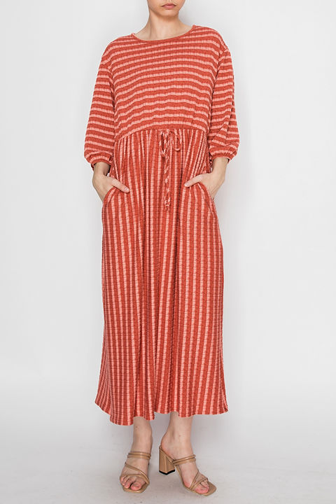 Terracotta Tide Maxi Dress