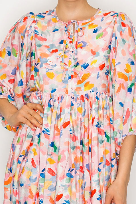 Petal Confetti Midi Dress