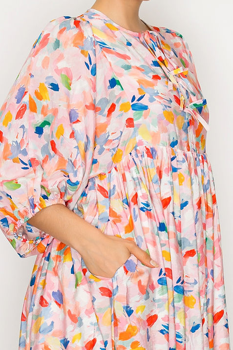Petal Confetti Midi Dress