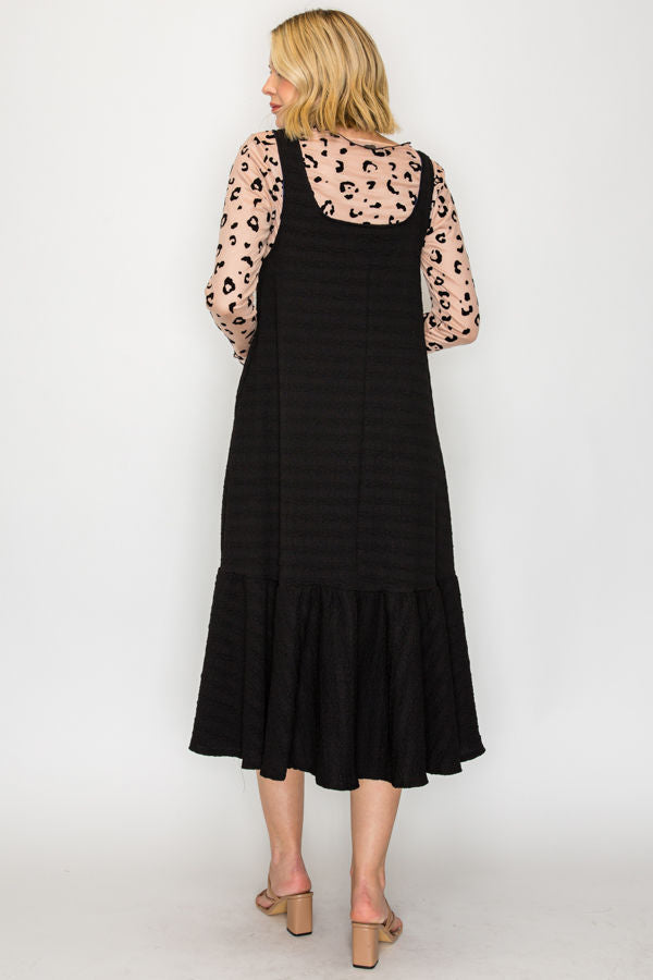The Classic Button Strap Jumper Dress