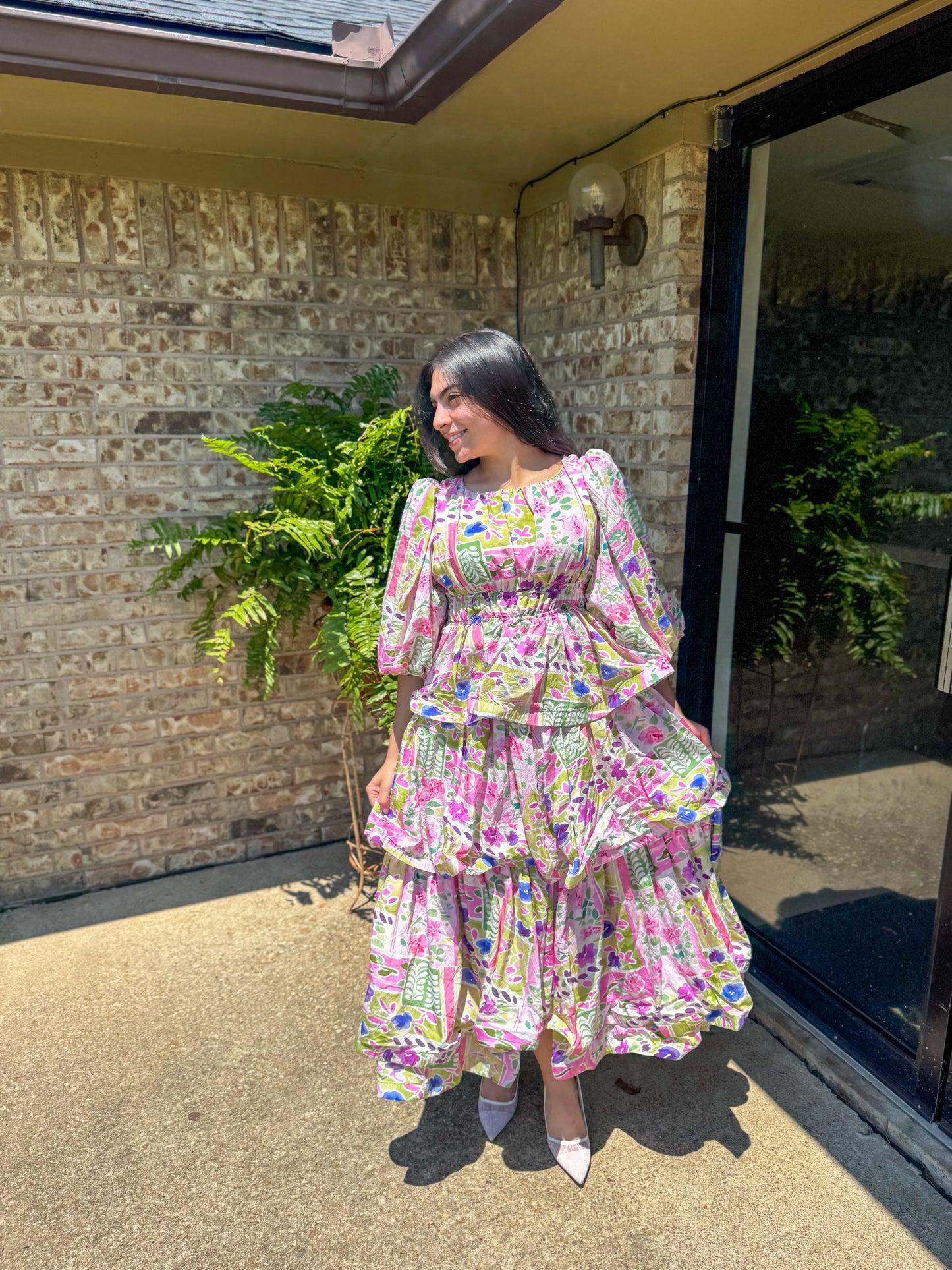 Lila Tiered Midi Dress