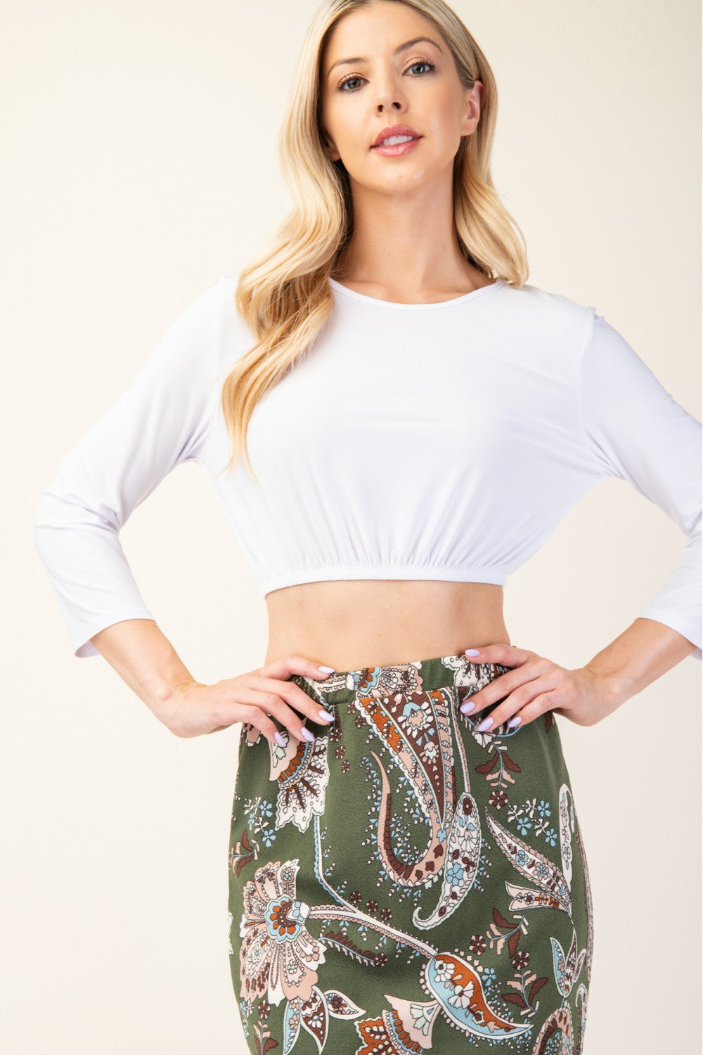 Cropped Layering Shirt