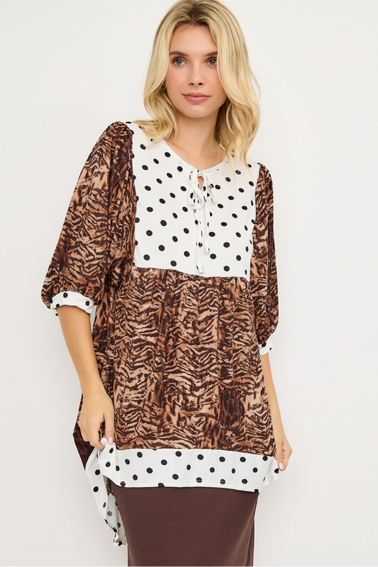 The Wild Dots Tunic Top