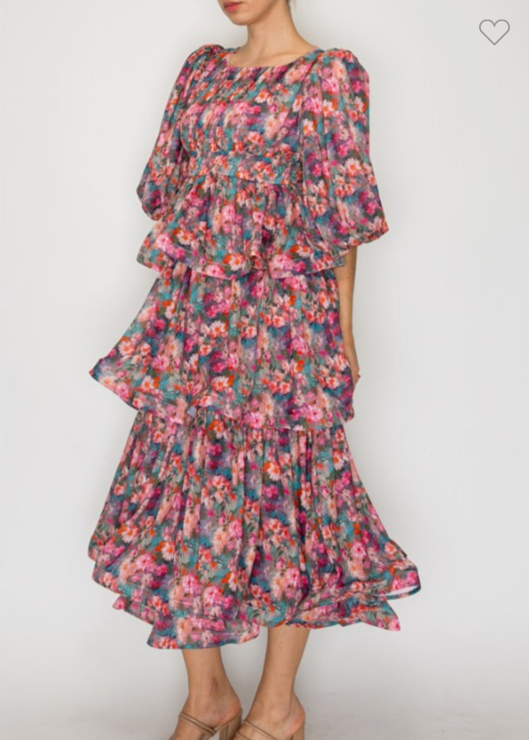 Lila Tiered Midi Dress