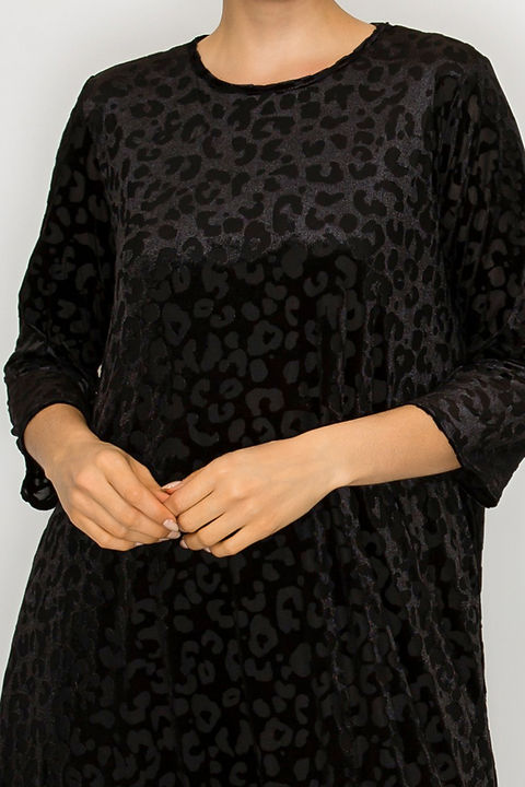 Graceful Flow Velvet Midi Dress