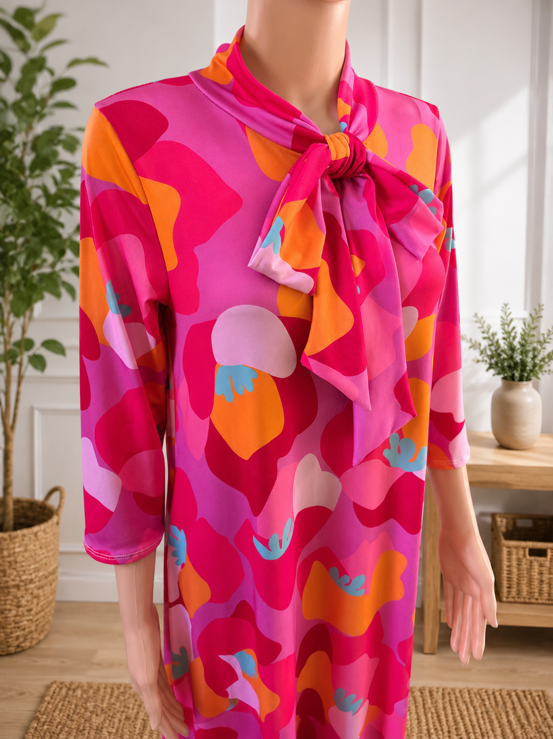 Coral Bloom Dress