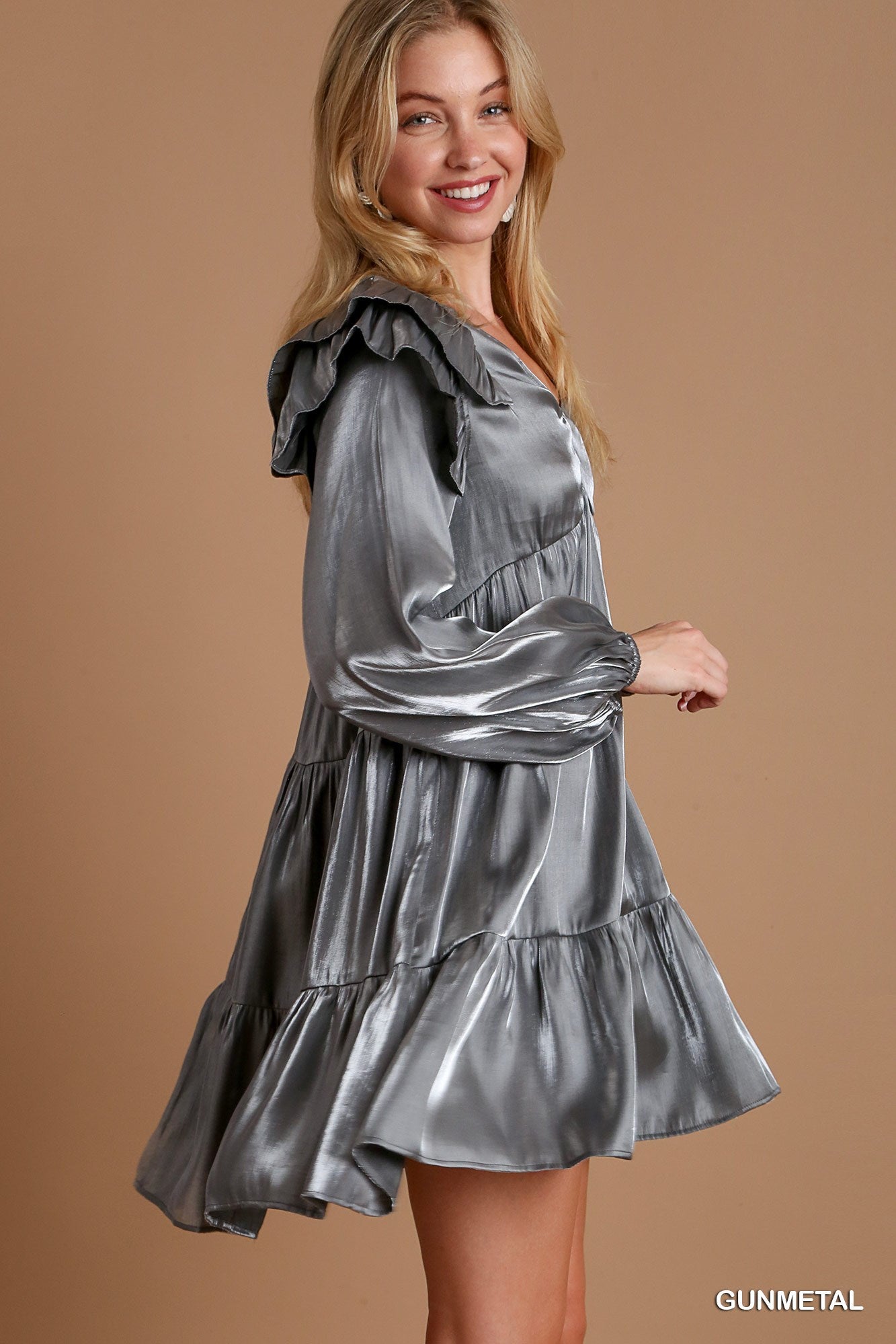 Gunmetal Glow Dress