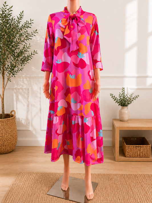 Coral Bloom Dress