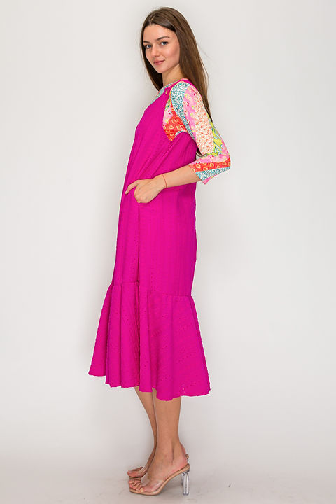 Fuchsia Grace Jumper Dress