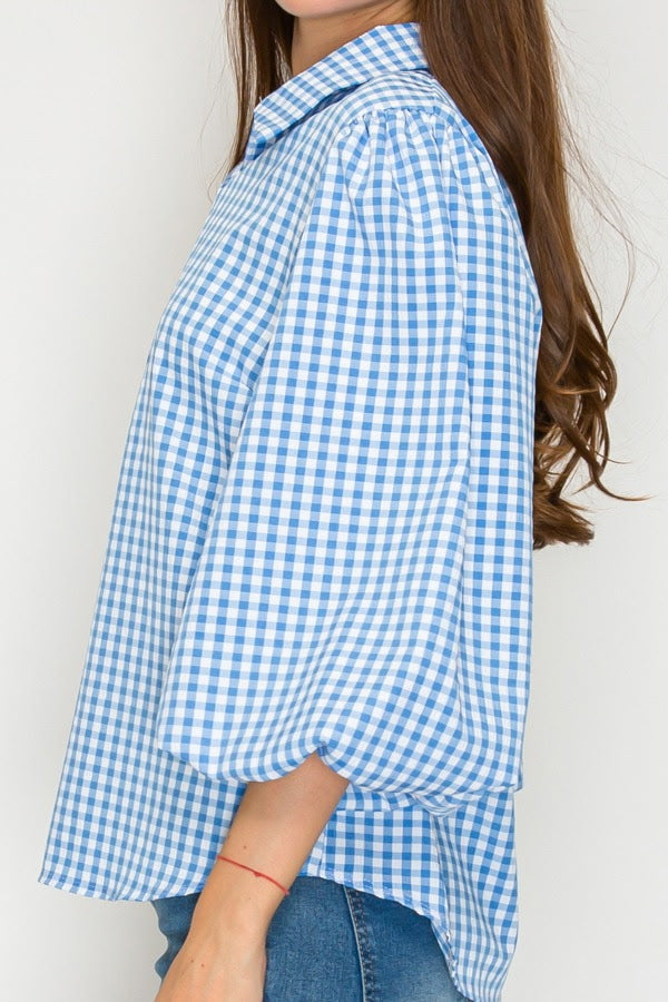 Bluebell Gingham Blouse