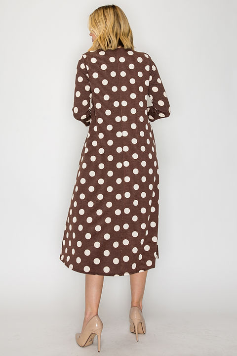Mod Polka Midi Dress
