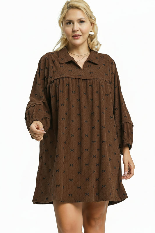 Bow & Cozy Tunic Dress