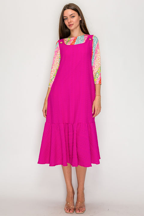 Fuchsia Grace Jumper Dress